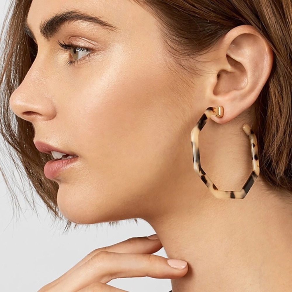Acrylic Hoop Earrings